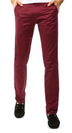 męskie chinosy z Dstreet - czerwone spodnie