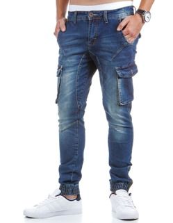 bojówki męskie jeansowe